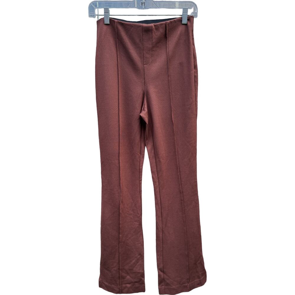 Peace Love World Ponte Split‎ Hem Pants Chocolate Brown XS